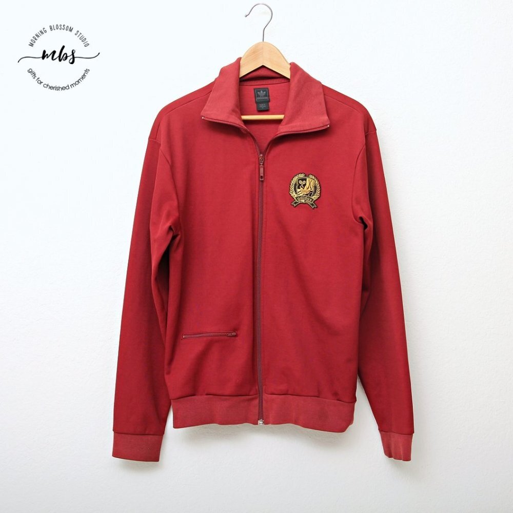 ADIDAS Embroidered Trefoil Crested Track Jacket